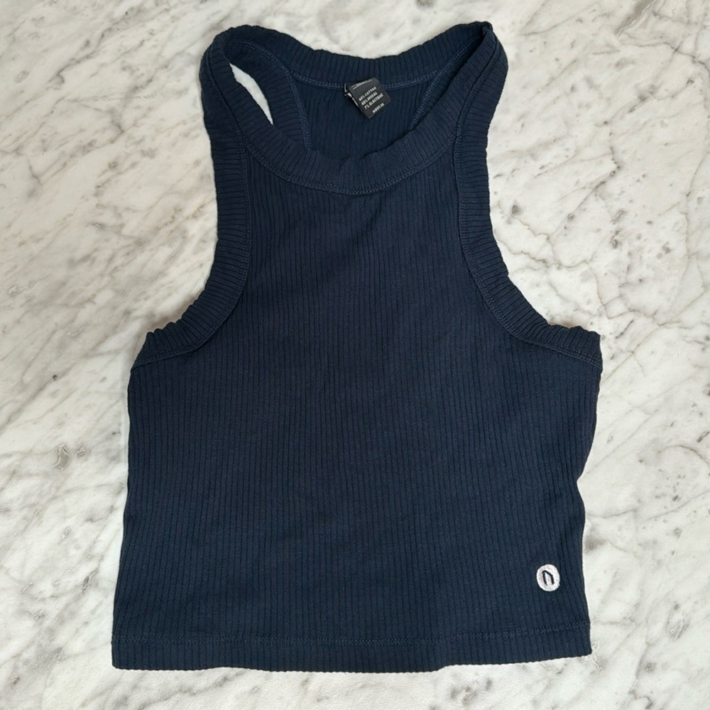 WIT crop top navy